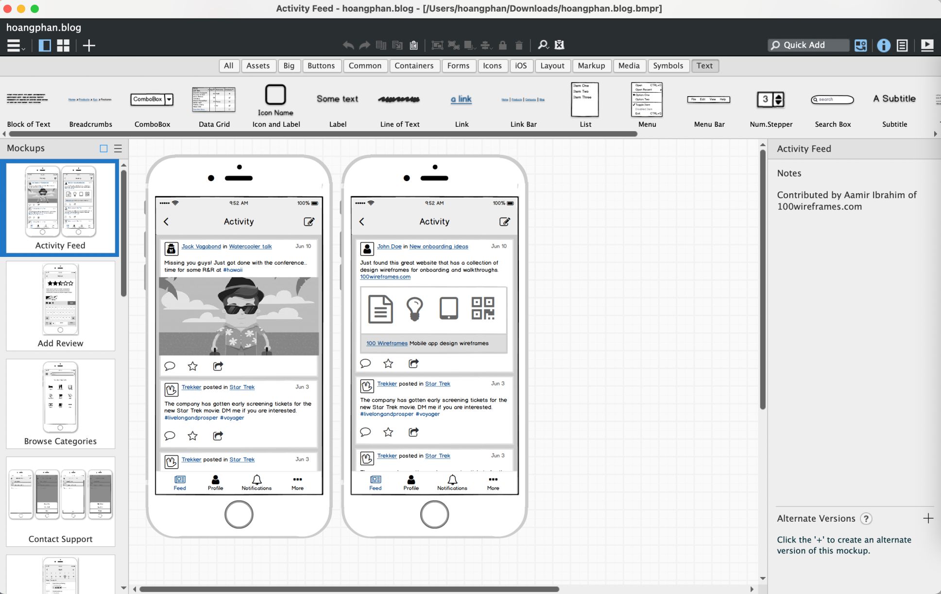 Balsamiq Wireframe miễn phí - công cụ cho Business Analyst - Hoang Phan ...