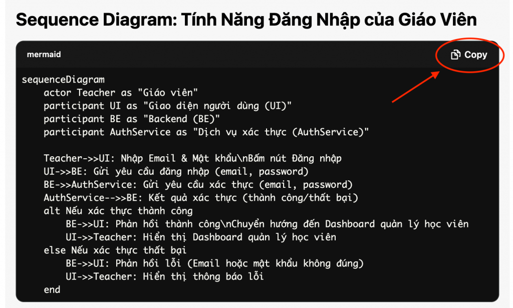 Sử dụng ChatGPT vẽ sequence diagram - Hoàng Phan Blog