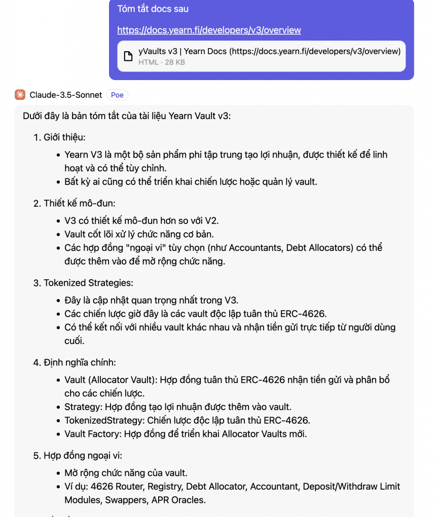 Tóm tắt docs với Claude - Hoàng Phan Blog