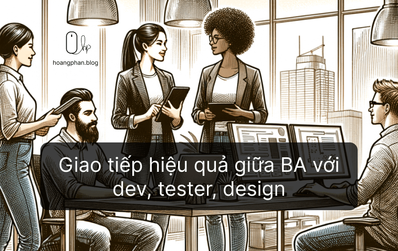 Business Analyst giao tiếp hiệu quả với Developers, Testers, Designers