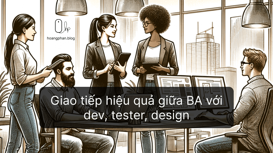 Business Analyst giao tiếp hiệu quả với Developers, Testers, Designers