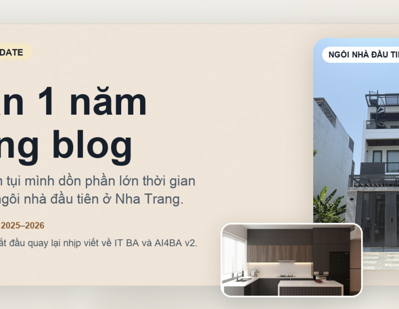 Vì sao gần 1 năm rồi mình không viết bài?