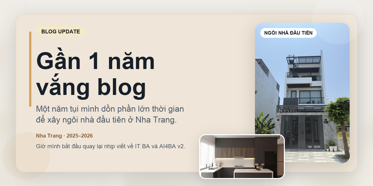 Vì sao gần 1 năm rồi mình không viết bài?